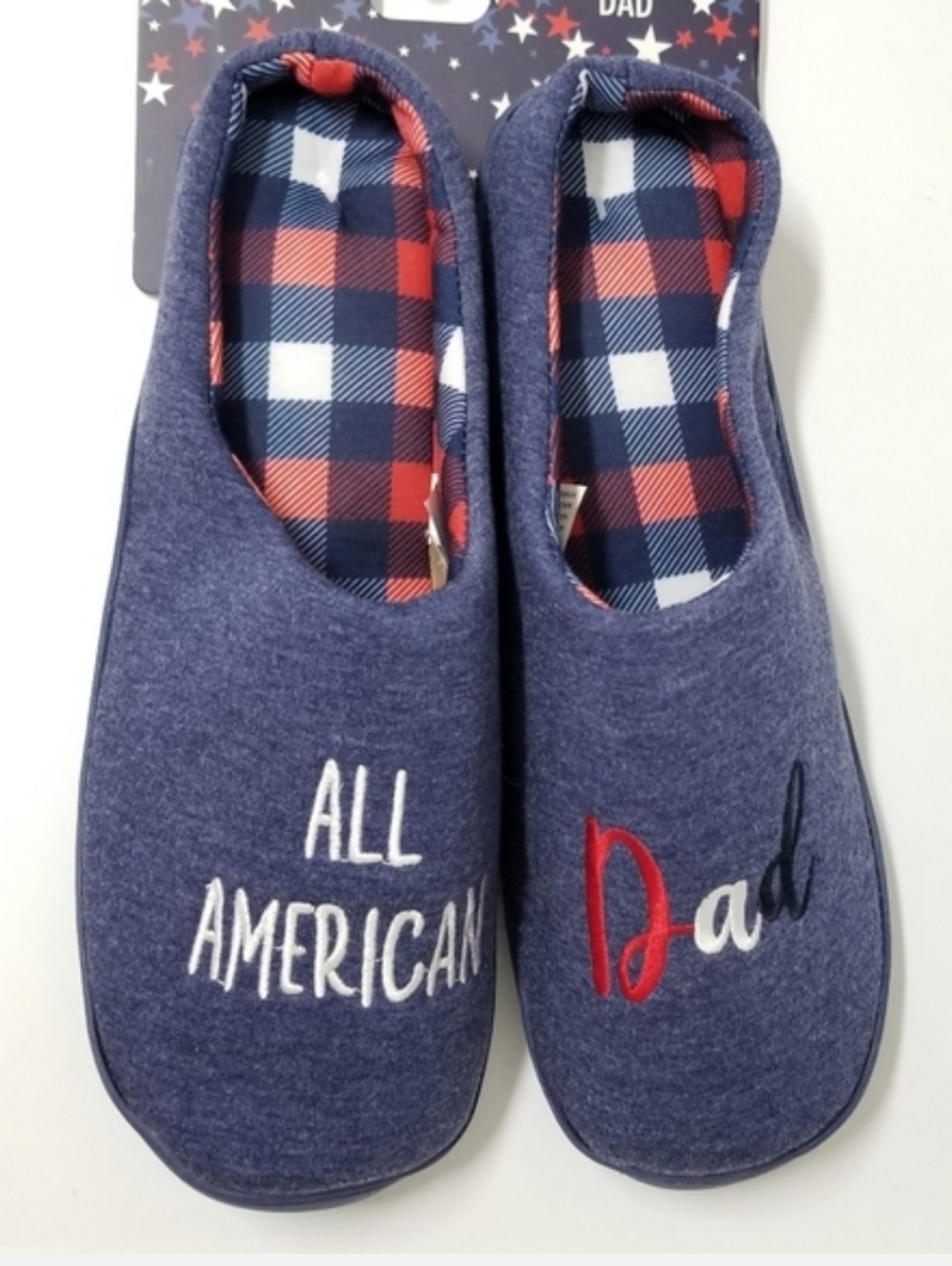 Family Slippers ALL AMERICAN DAD Mule Slip-on Lounge Slippers XL 13 NWT